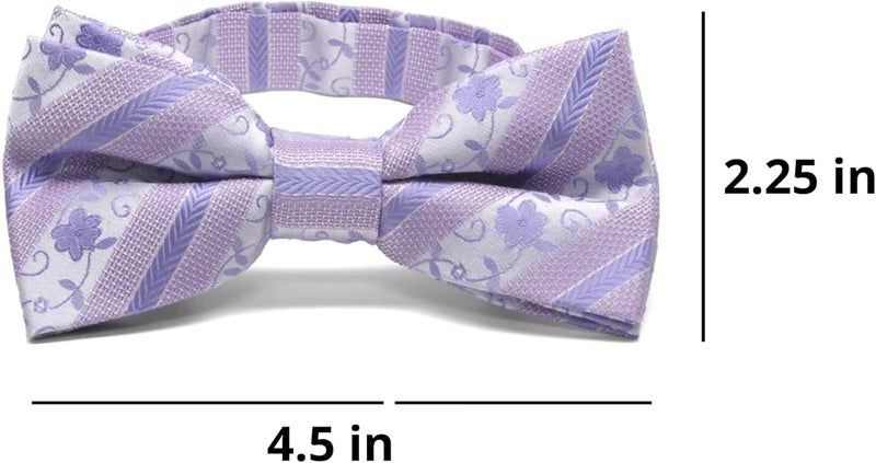 tiemart Pre-Tied Adjustable Men's Band Collar Bow Tie - Image 4